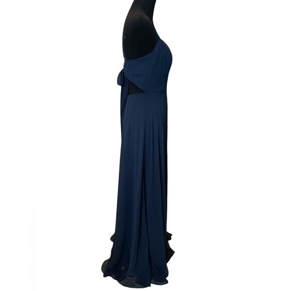 New GORGEOUS ~ After Six~ Tie-Back Cutout Maxi Dress sz 6 - Picture 3 of 6